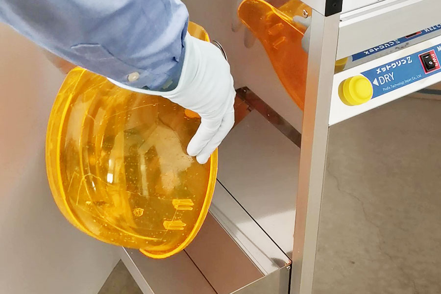 独自開発の特殊ノズルで優れた洗浄力を示している画像